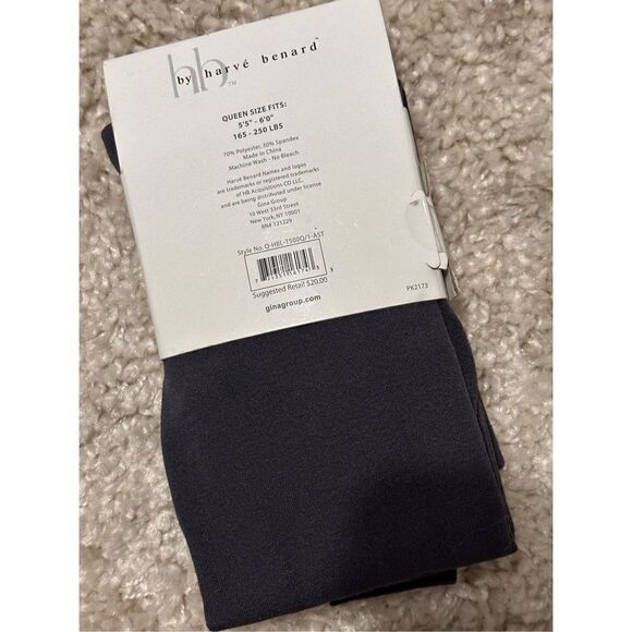NEW WITH TAGS Harve Benard GRAY Queen Size Fleece Footed Tights 165lbs-250lbs - Picture 4 of 5